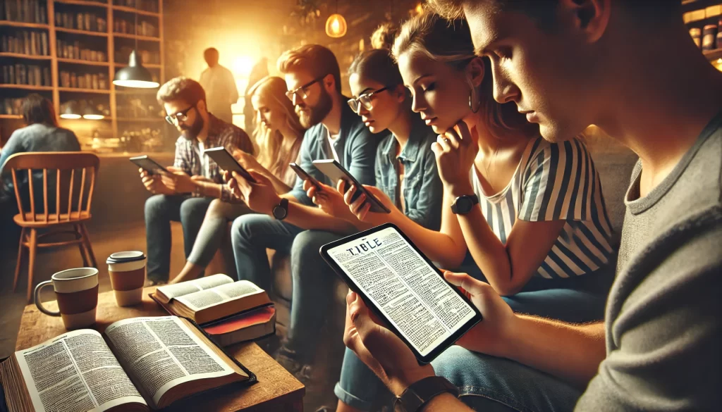 a-imagem-dos-jovens-lendo-a-Biblia-em-formato-digital-1024x585 A Bíblia Ainda É Relevante na Sociedade Moderna?