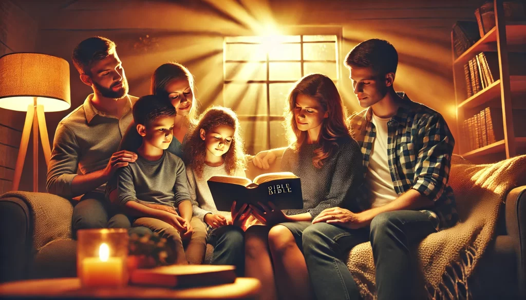 familia-reunida-lendo-a-biblia-1024x585 Leitura da Bíblia em Declínio: Um Alerta ou Uma Oportunidade para a Igreja?