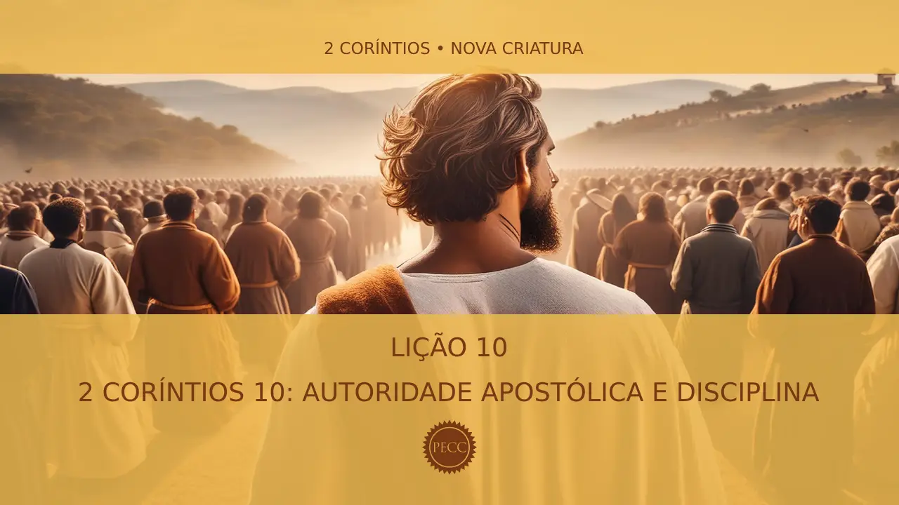 Lição 10: 2 Coríntios 10 – Autoridade apostólica e disciplina