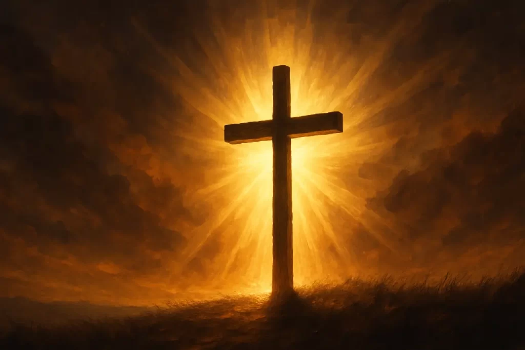 Cruz-iluminada-representando-o-sacrificio-de-Jesus-para-a-redencao-do-pecado-1024x682 O que é Pecado?