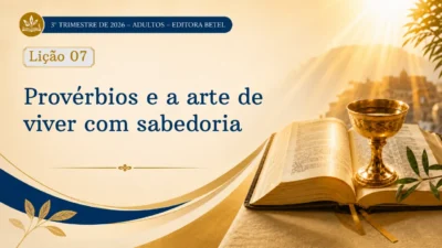 Lição 07: Provérbios a arte de viver com sabedoria | 3º Trimestre de 2026 | EBD BETEL