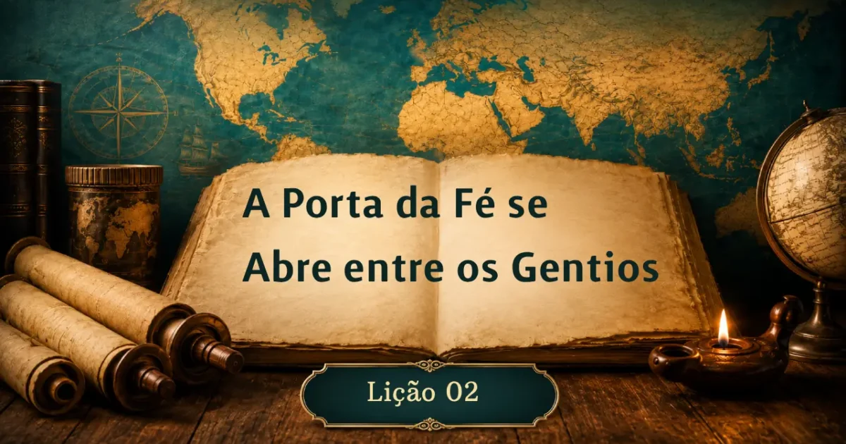 Lição 02: A Porta da Fé se Abre entre os Gentios | 3º Trimestre de 2026 | EBD ADULTOS