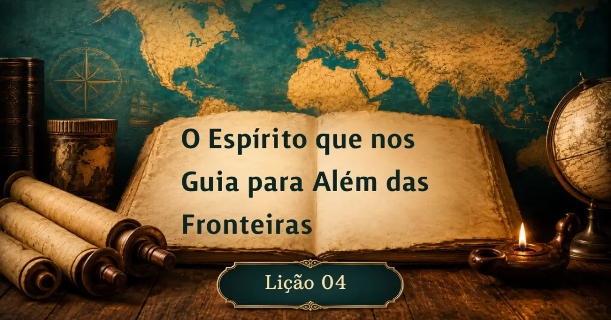Lição 04: O Espírito que nos Guia para Além das Fronteiras | 3º Trimestre de 2026 | EBD ADULTOS