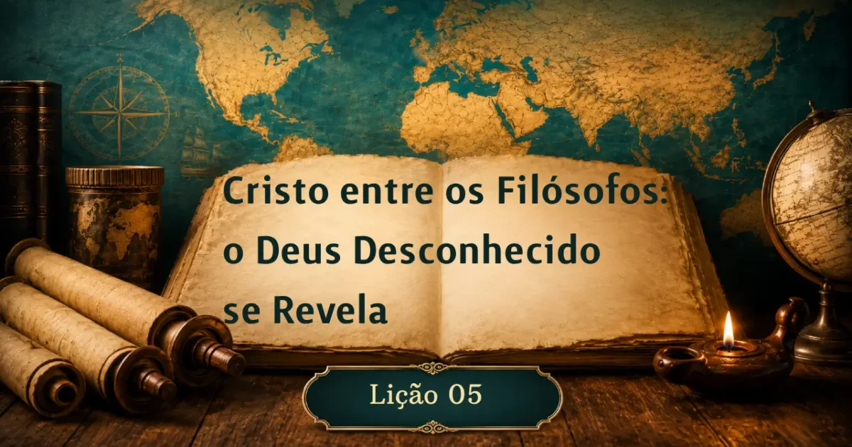 Lição 5: Cristo entre os filósofos – O Deus desconhecido se revela | 3º Trimestre de 2026 | EBD ADULTOS