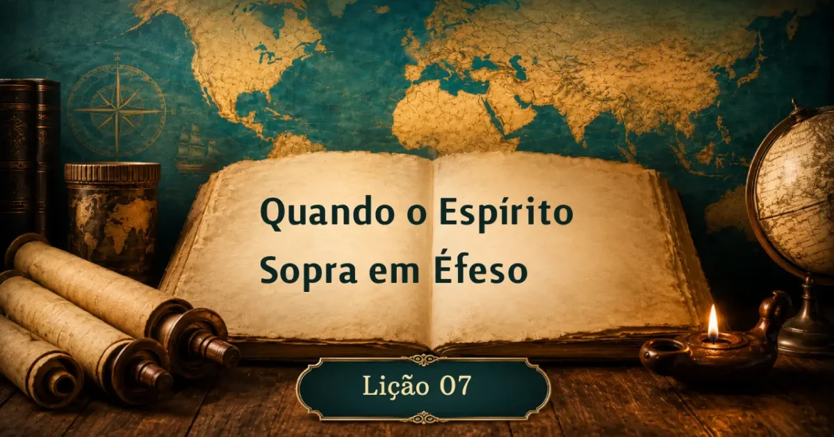 Lição 07: Quando o Espírito Sopra em Éfeso | 3º Trimestre de 2026 | EBD ADULTOS