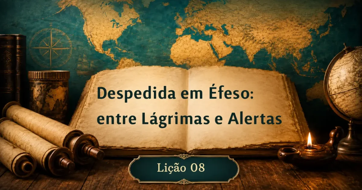 Lição 08: Despedida em Éfeso: entre Lágrimas e Alertas | 3º Trimestre de 2026 | EBD ADULTOS